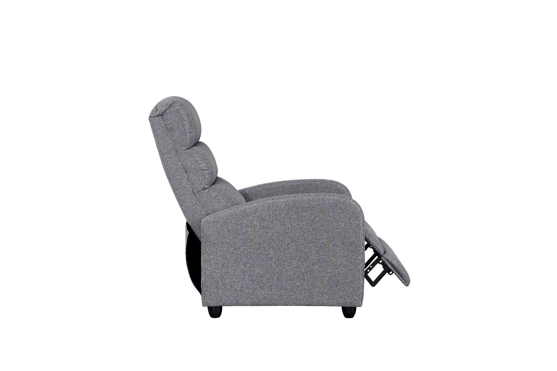 Bar Stools & Chairs Luxury Fabric Recliner Chair - Grey