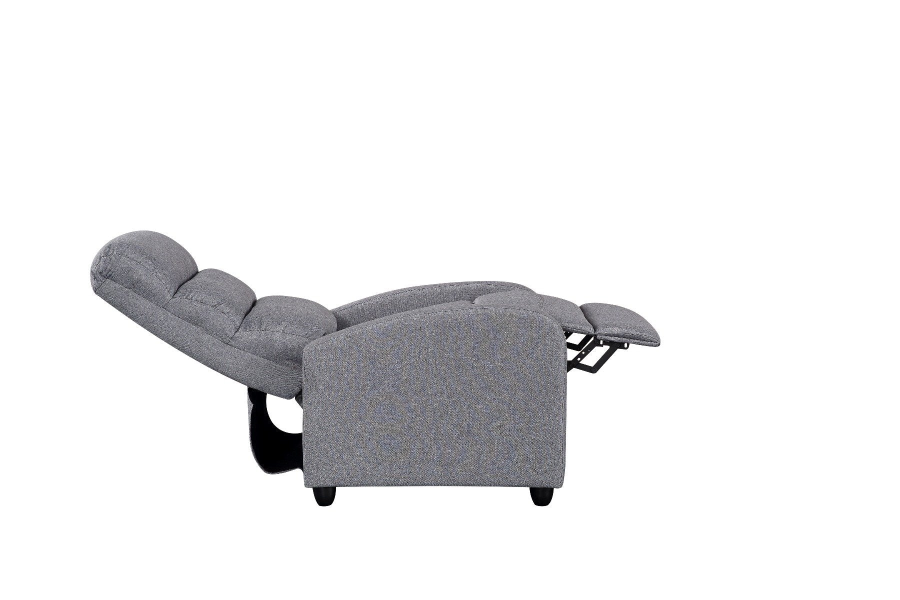 Bar Stools & Chairs Luxury Fabric Recliner Chair - Grey