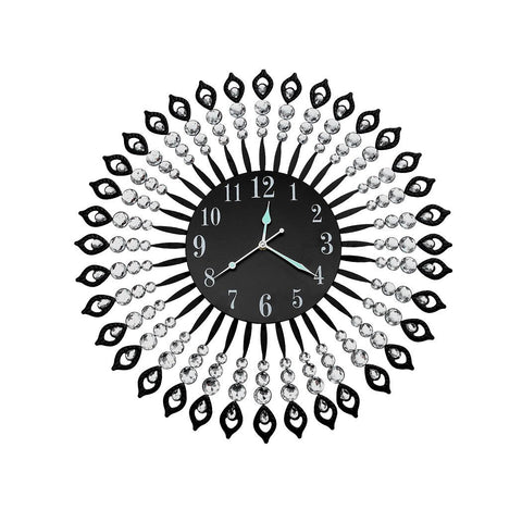 living room Luxury Modern Wall Clock Black
