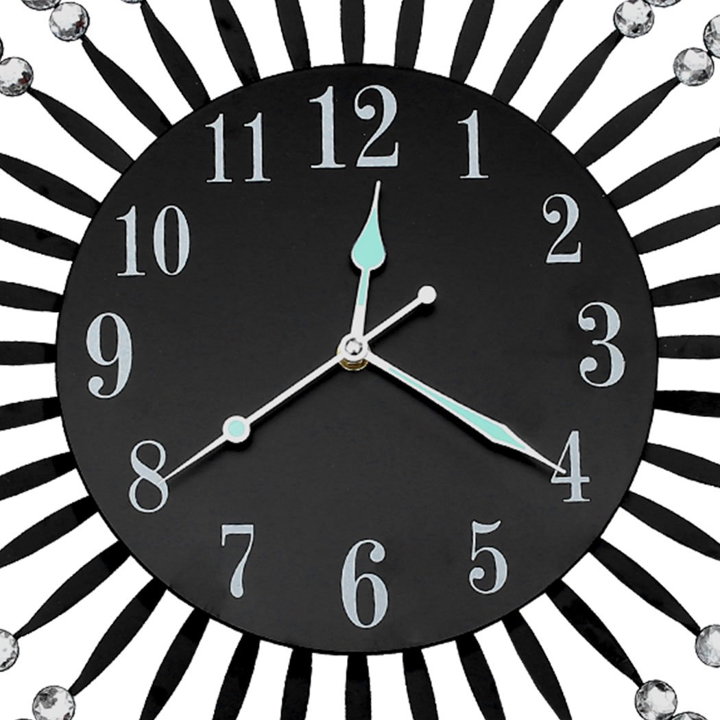 living room Luxury Modern Wall Clock Black