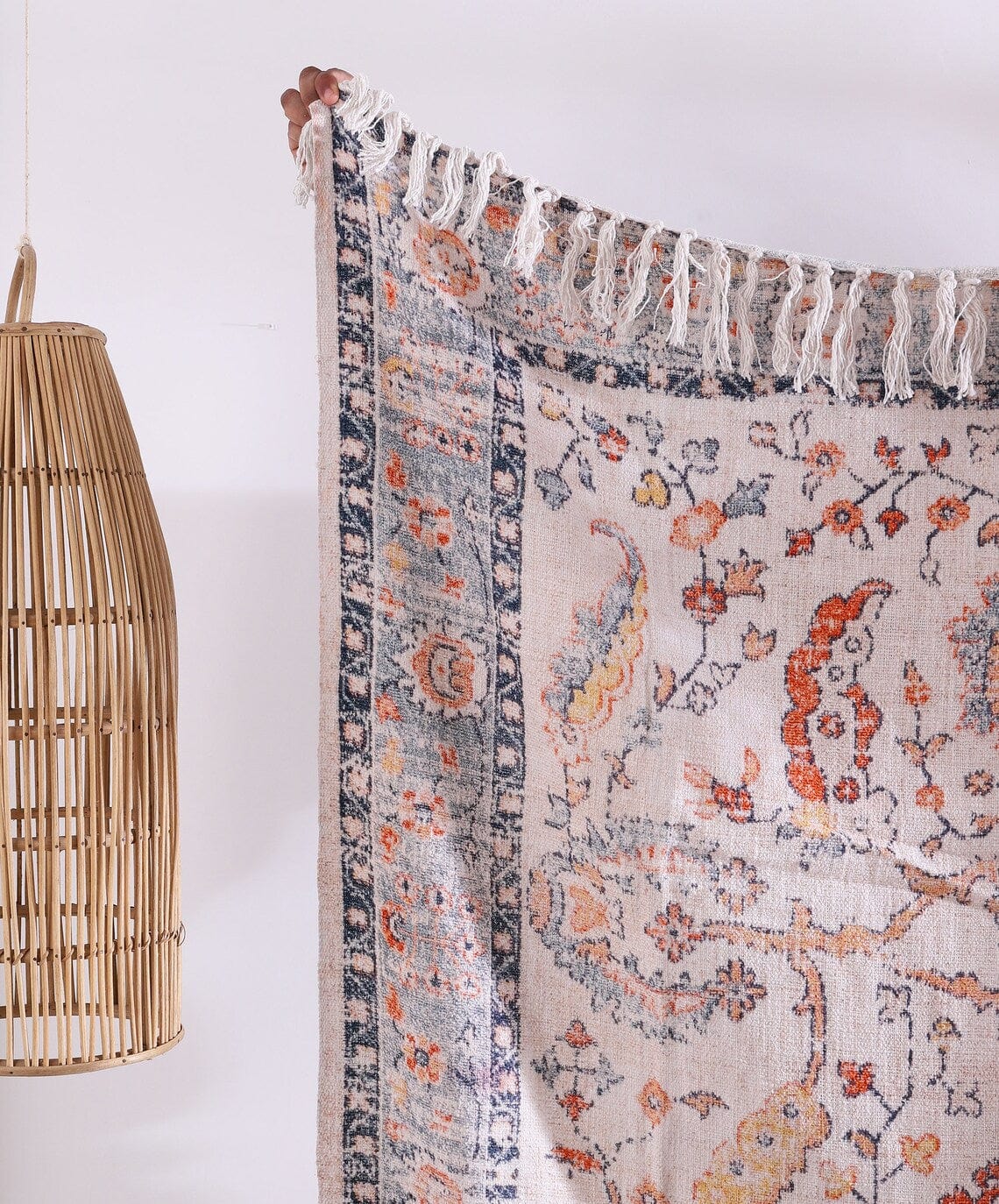 Luxury Rustic Cotton Wool Throw Blanket for Home Decor, Large Picnic Throw Rug