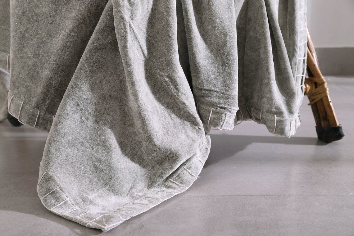 Luxury Rustic Cotton Wool Throw Blanket for Home Decor, Large Picnic Throw Rug
