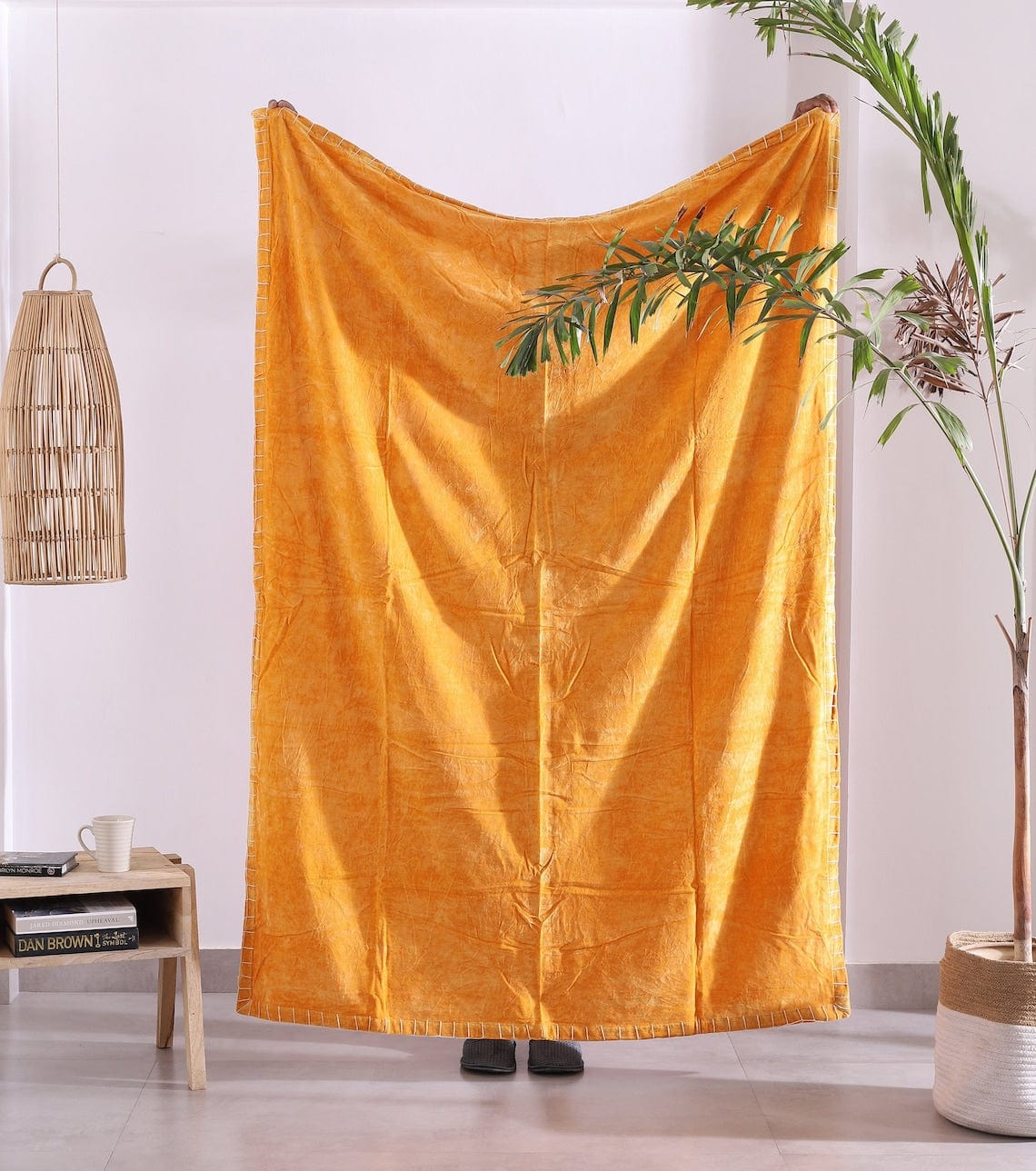 Luxury Rustic Cotton Wool Throw Blanket for Home Decor, Large Picnic Throw Rug