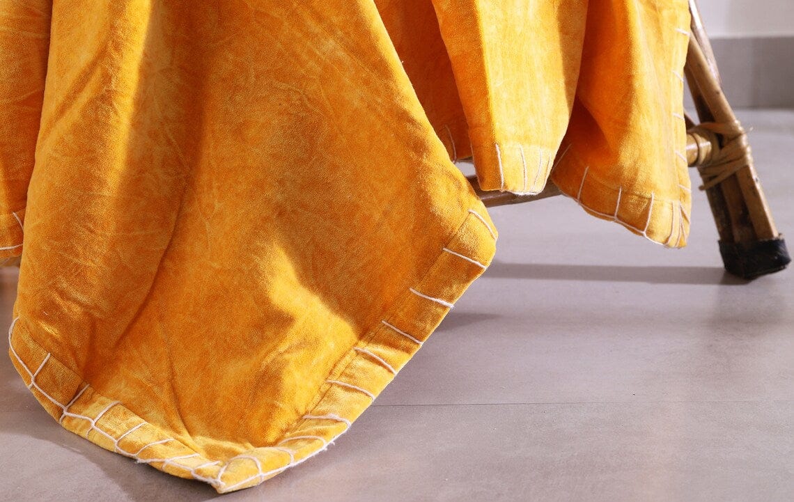 Luxury Rustic Cotton Wool Throw Blanket for Home Decor, Large Picnic Throw Rug