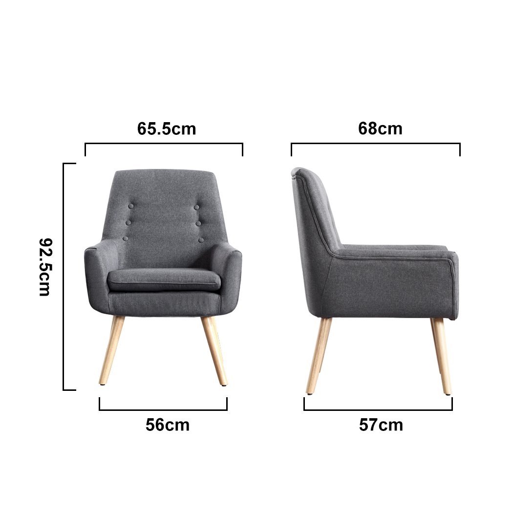 Armchair Luxury Upholstered Armchair Dining Chair Single