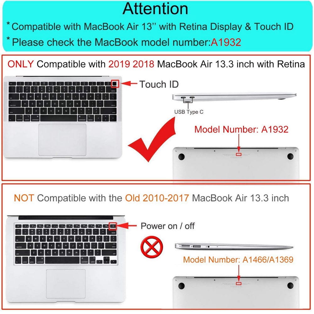 Macbook Air 13 Inch Case Shell Case Keyboard Cover Blue