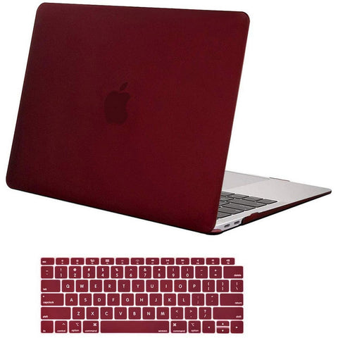 Macbook Air 13 Inch Case Shell Case Keyboard Cover Wine Red