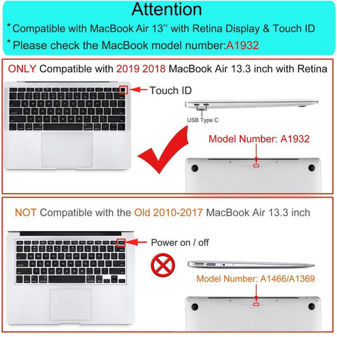 Macbook Air 13 Inch Case 2020-2018 With Keyboard Cover (Wine Red)