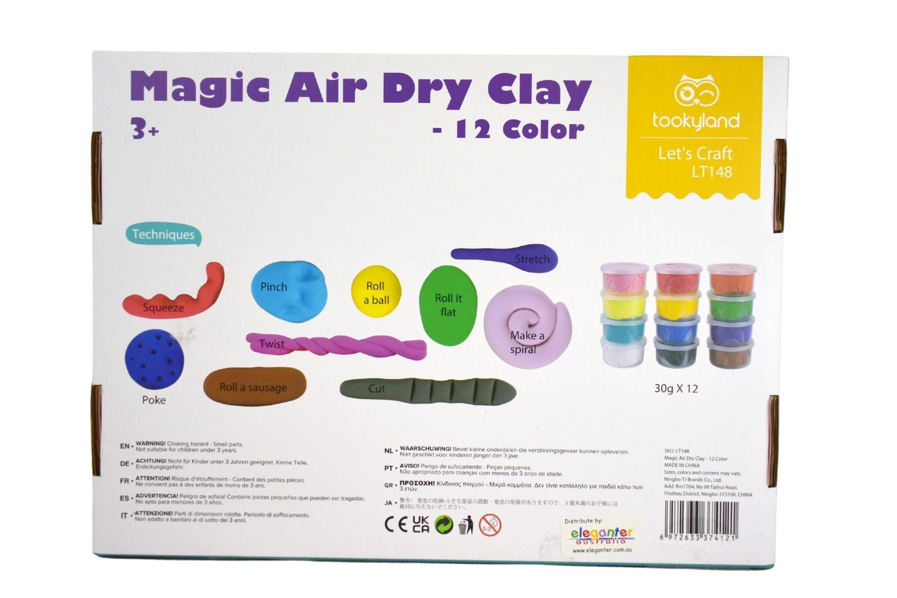 Magic Air Dry Clay - 12 Colour