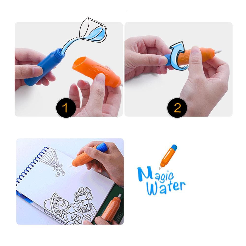 toys for above 3 years above Magic Water Coloring Pad - Amusement Park
