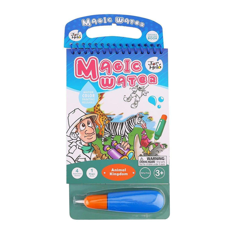 toys for above 3 years above Magic Water Coloring Pad - Animal Kingdom
