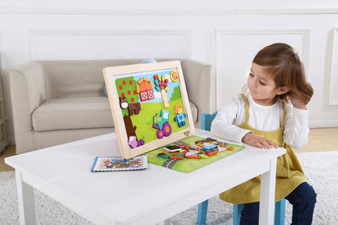 Magnetic Puzzle Board- Farm