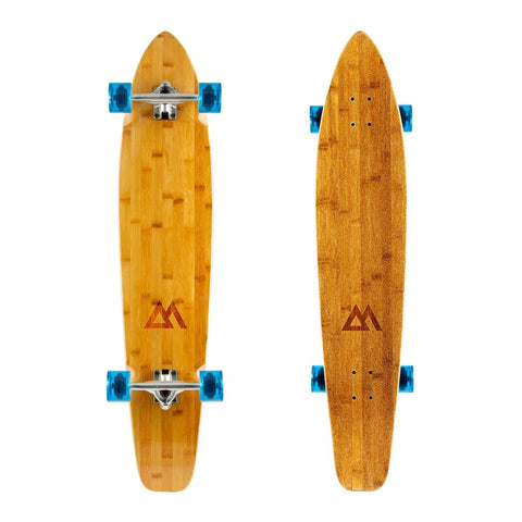 Magneto 44 Inch Kicktail Longboard Skateboard - Blue