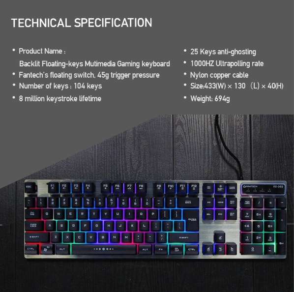 electronics Major Gaming Keyboard and Mouse Combo