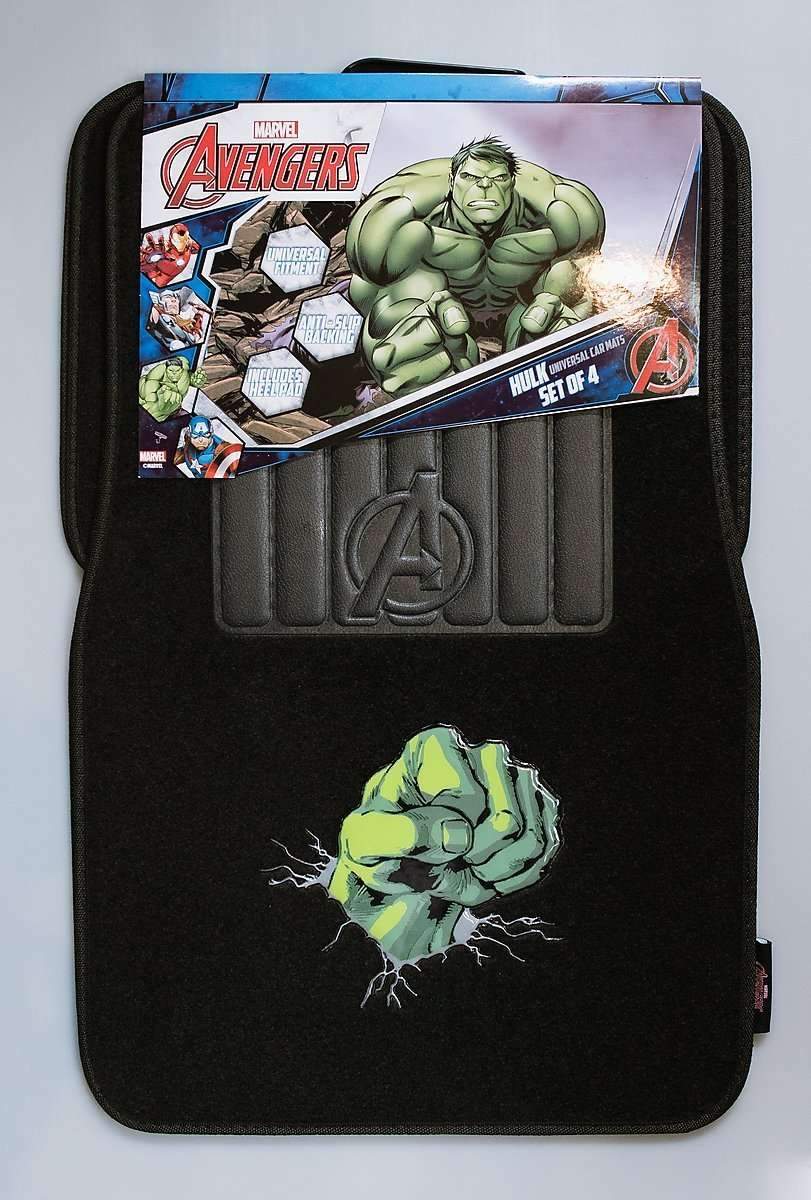Auto Accessories MARVEL AVENGERS 4-Piece Car Mat - HULK