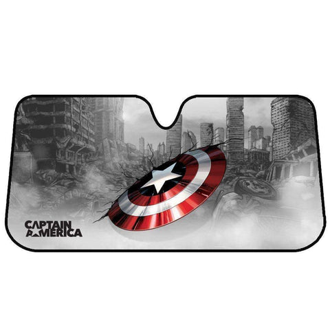 Auto Accessories Marvel Avengers Sun Shade [150cm x 70cm] - CAPTAIN AMERICA