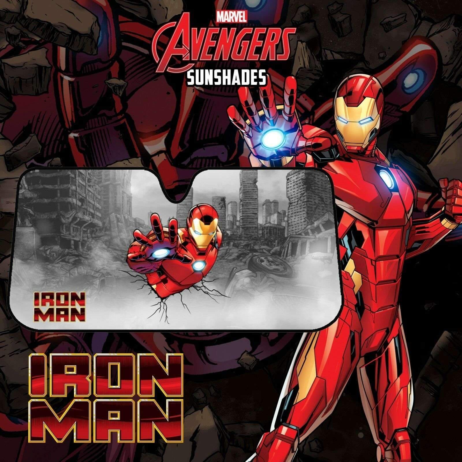 Auto Accessories Marvel Avengers Sun Shade [150cm x 70cm] - IRON MAN