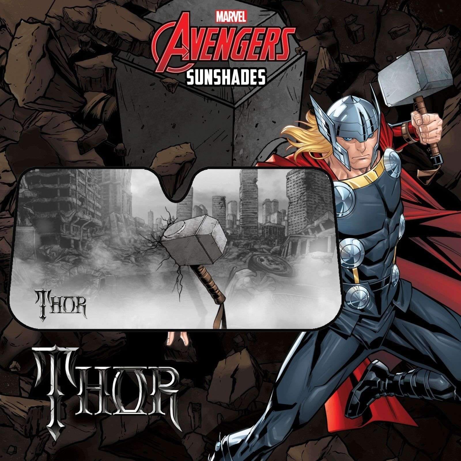 Auto Accessories Marvel Avengers Sun Shade [150cm x 70cm] - THOR