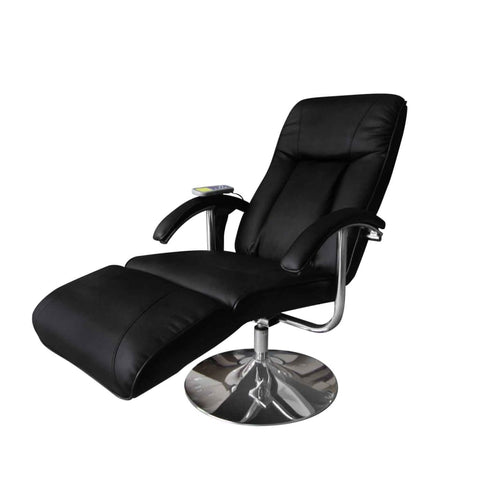 Massage Chair Black Leather