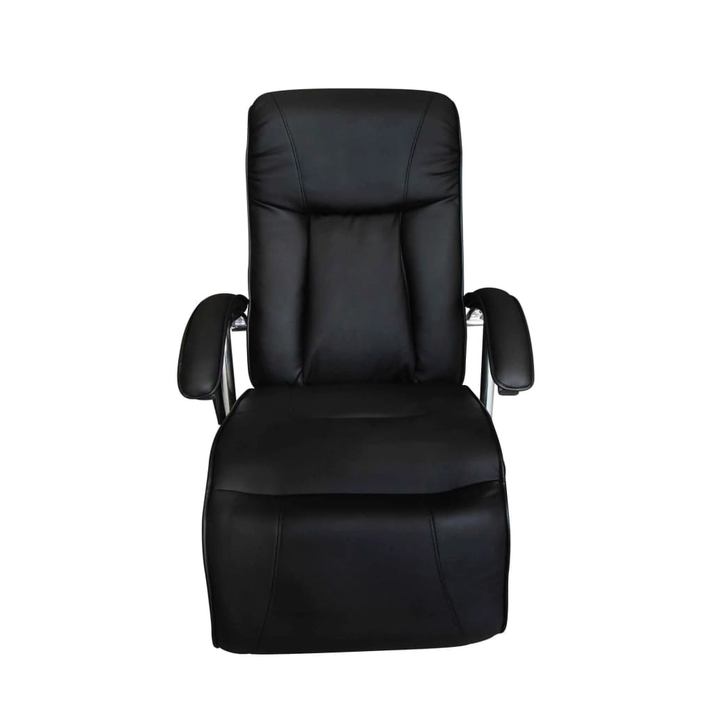 Massage Chair Black Leather