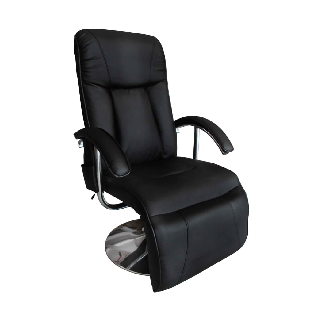 Massage Chair Black Leather