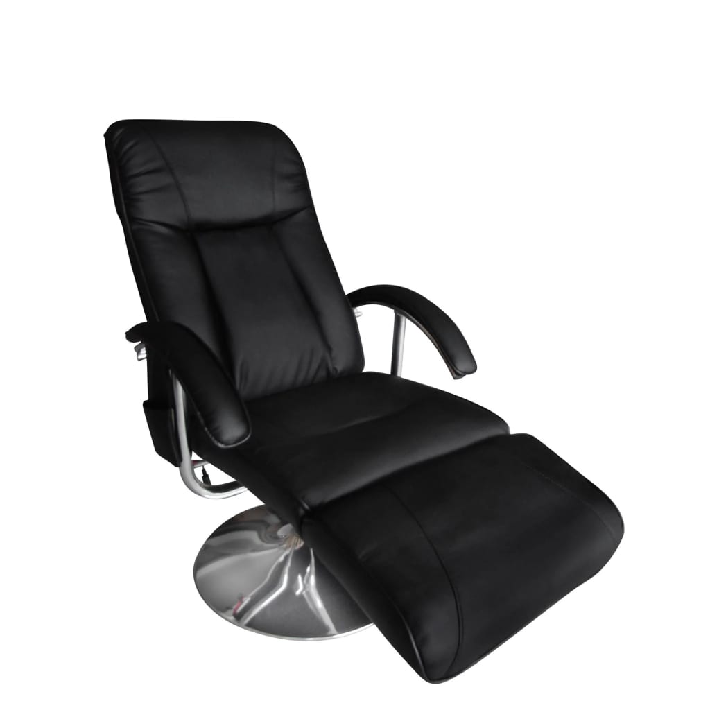 Massage Chair Black Leather