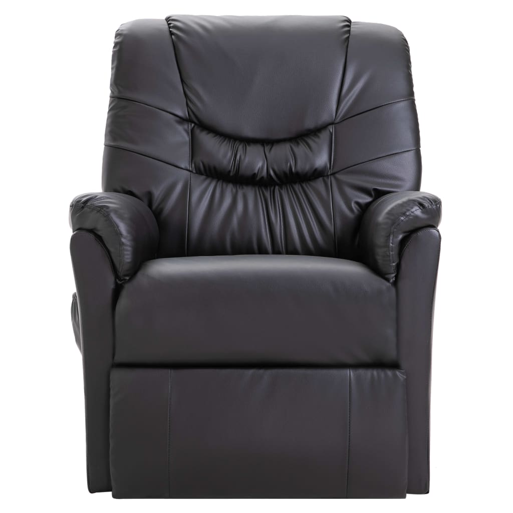 Massage Chair Black Leather