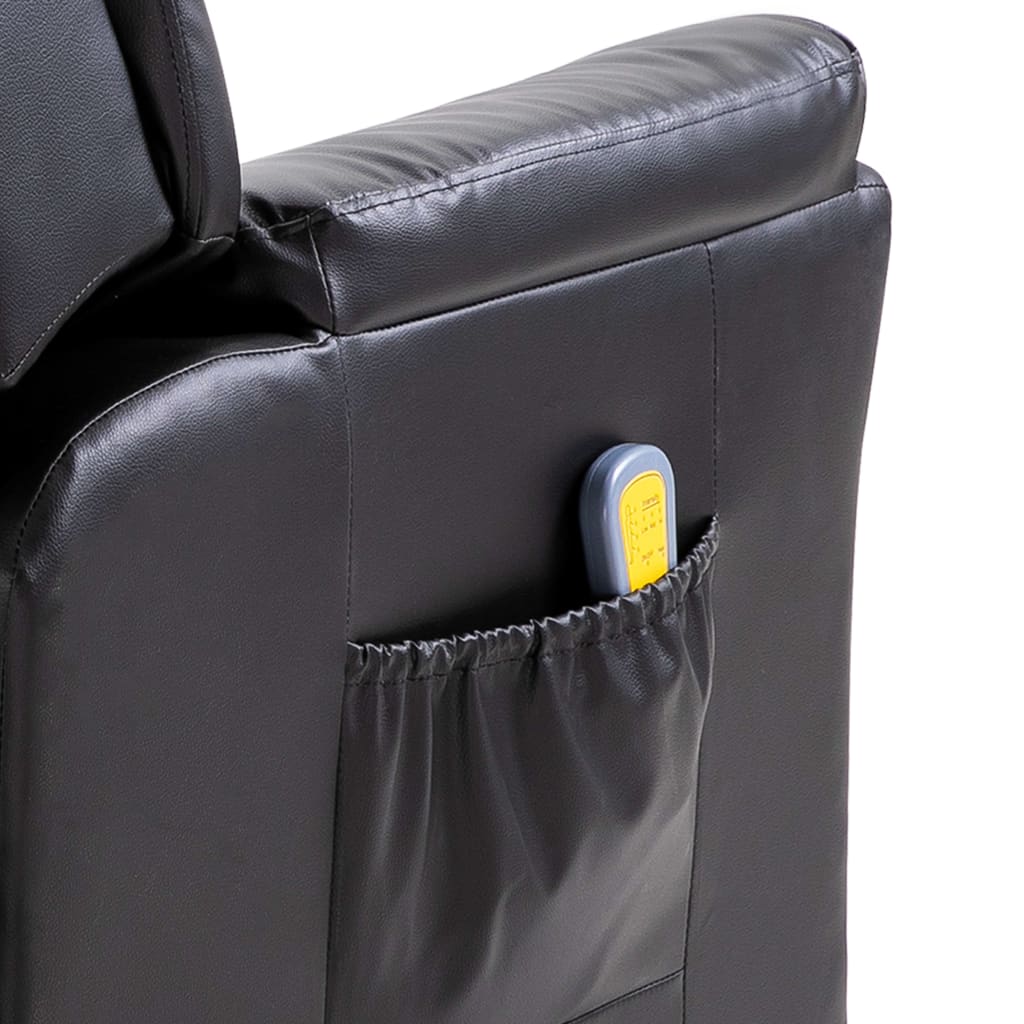 Massage Chair Black Leather