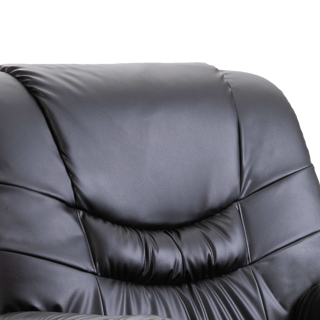 Massage Chair Black Leather