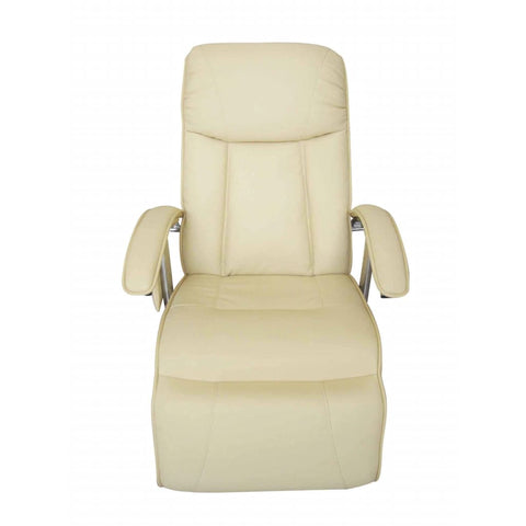 Massage Chair Cream White Leather