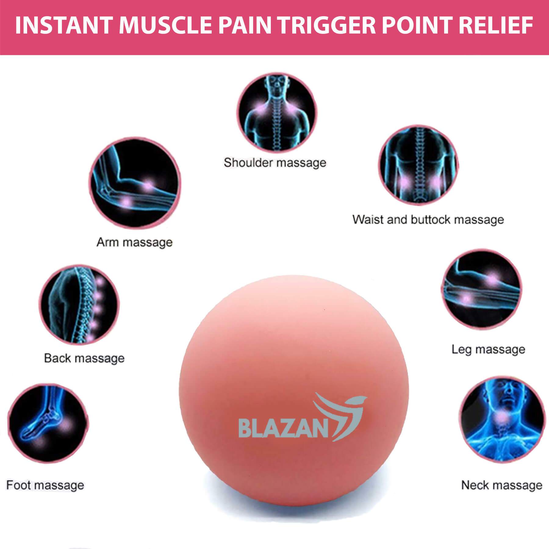 sports & outdoors Massage Therapy Ball Set of 2