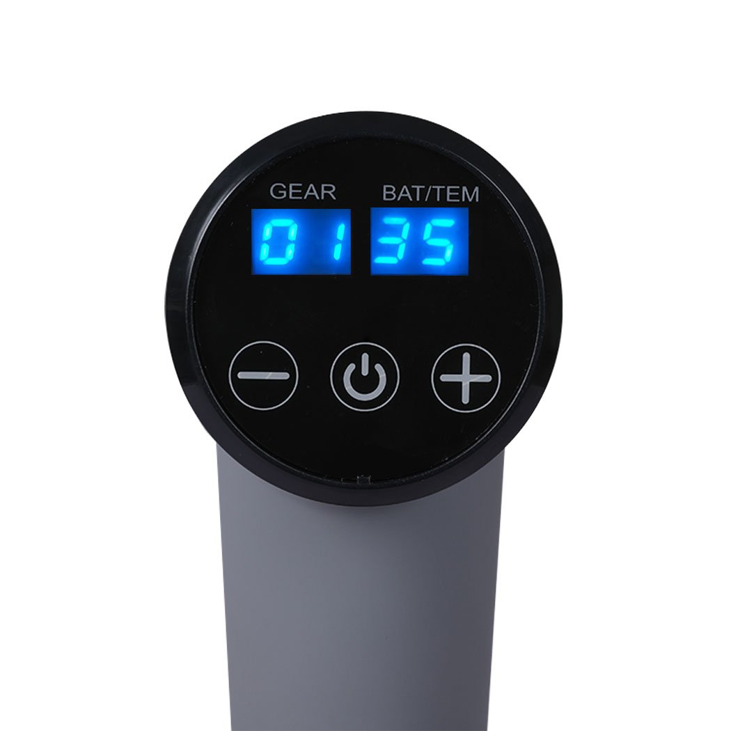 health fitness&sport Massager Gun 8 Head Grey