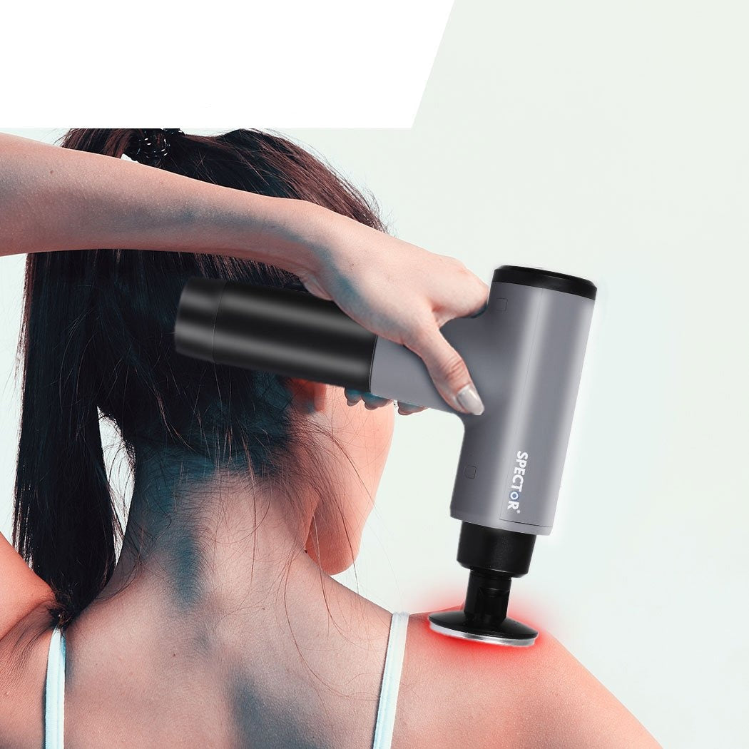 health fitness&sport Massager Gun 8 Head Grey