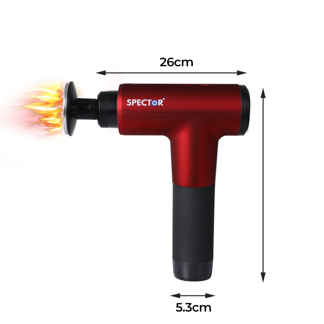 health fitness&sport Massager Gun 8 Head Red