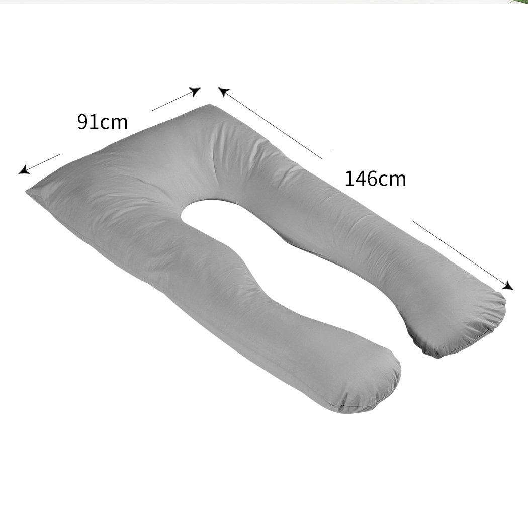 Bedding Maternity Pregnancy Pillow Cases Grey
