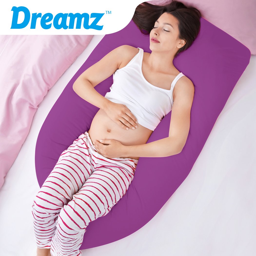 Bedding Maternity Pregnancy Pillow Cases Purple