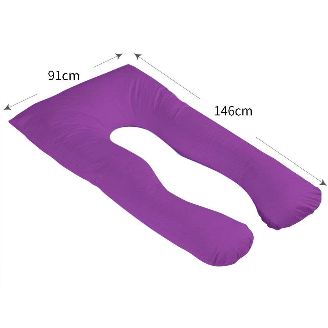 Bedding Maternity Pregnancy Pillow Cases Purple