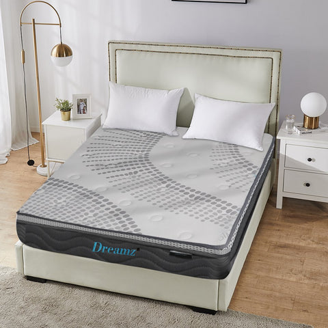 Bedding Mattress Pocket Spring Cool Gel Euro Top Medium Soft 30CM