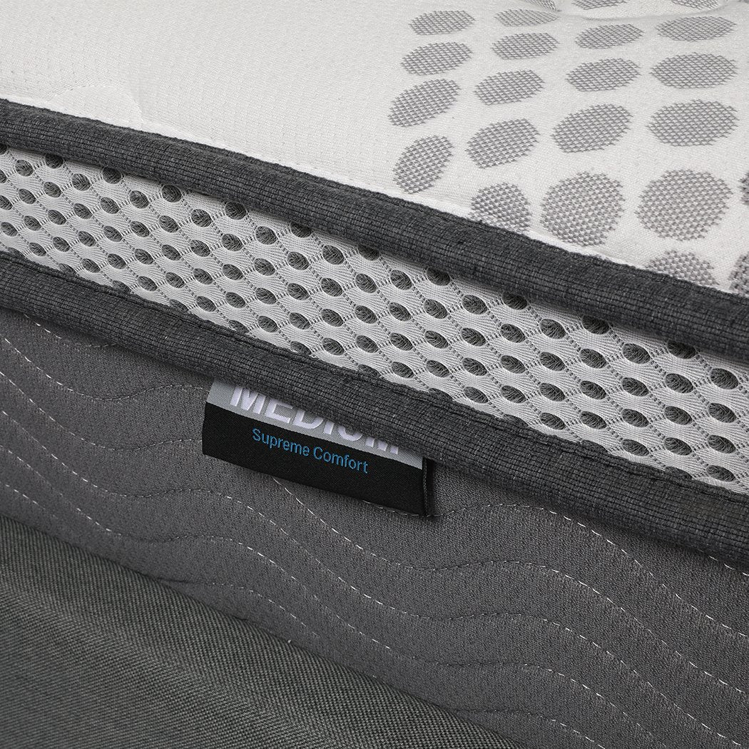 Bedding Mattress Pocket Spring Cool Gel Memory Foam  Euro Top Soft 30CM