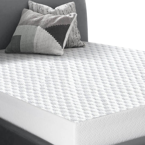 bedding Mattress Protector Topper Polyester Cool Fitted Cover Waterproof Queen