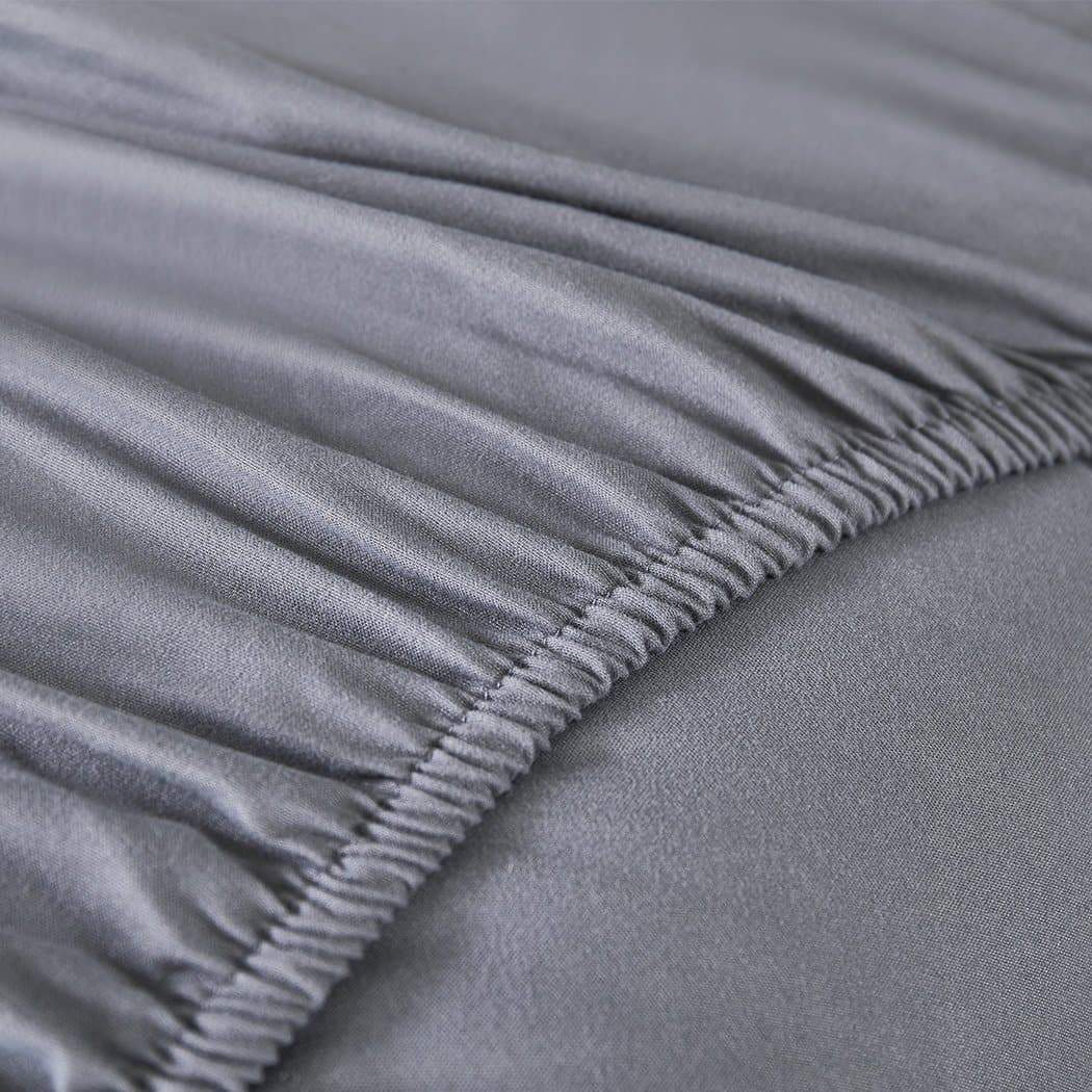 bedding Mattress Topper Bamboo Fibre Luxury Pillowtop Mat Protector Cover Double