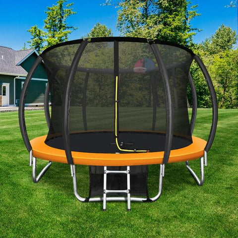 Mazam 10FT Trampoline Round Trampolines Kids Enclosure Safety Net Pad Outdoor