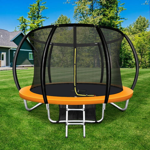 Mazam 8FT Trampoline Spring Round Trampolines Safety Net Pad Kids Gift Outdoor