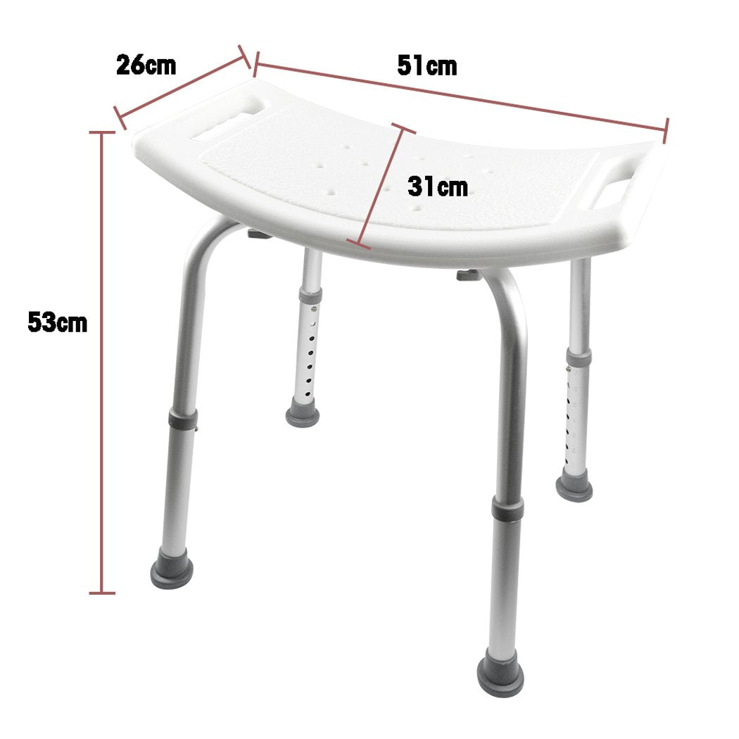 beauty products Medical Shower Chair Soft Pad Adjustable Height Bath Tub Bench Stool Seat AU HOT