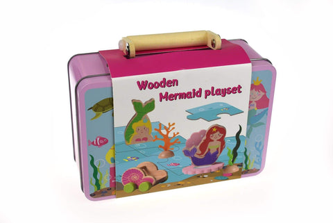 Mermaid Playset In Tin Case