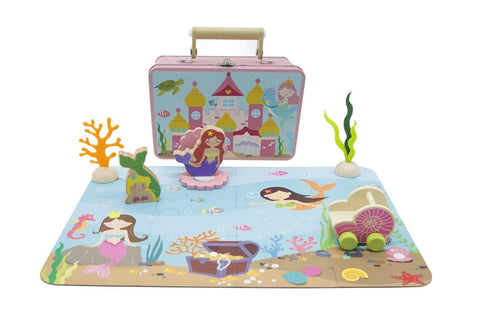 toys for infant Mermaid Playset In Tin Case