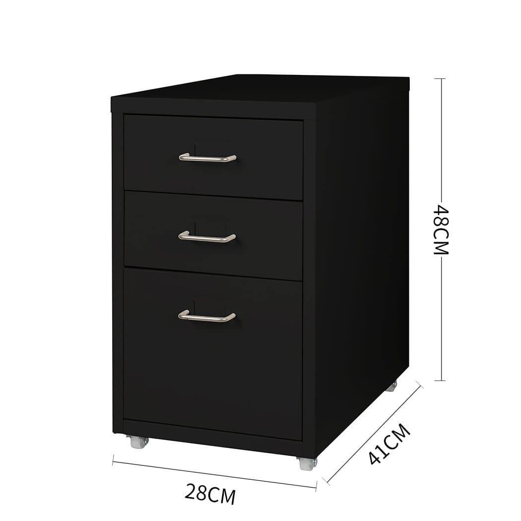 office & study Metal Cabinet Storage Study Office Organiser 3 Drawers