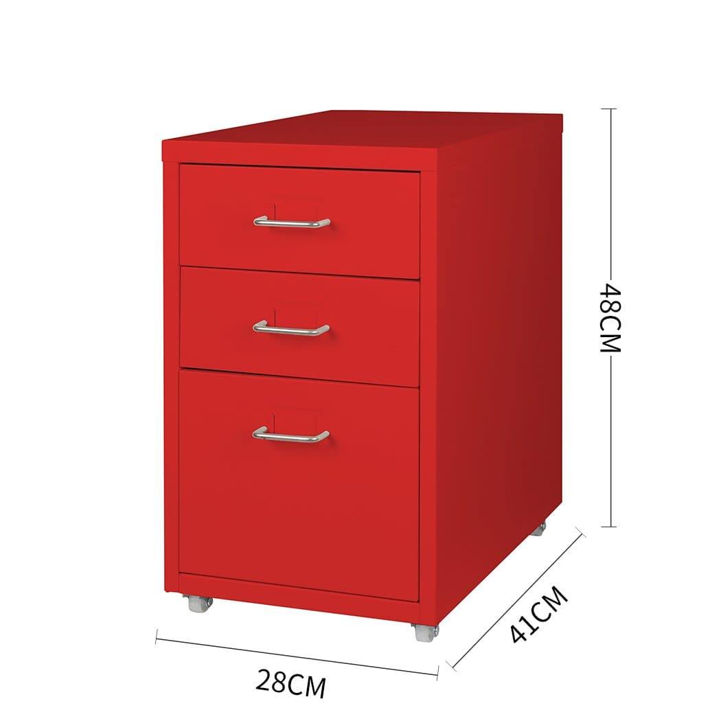 office & study Metal Cabinet Storage Study Office Organiser 3 Drawers