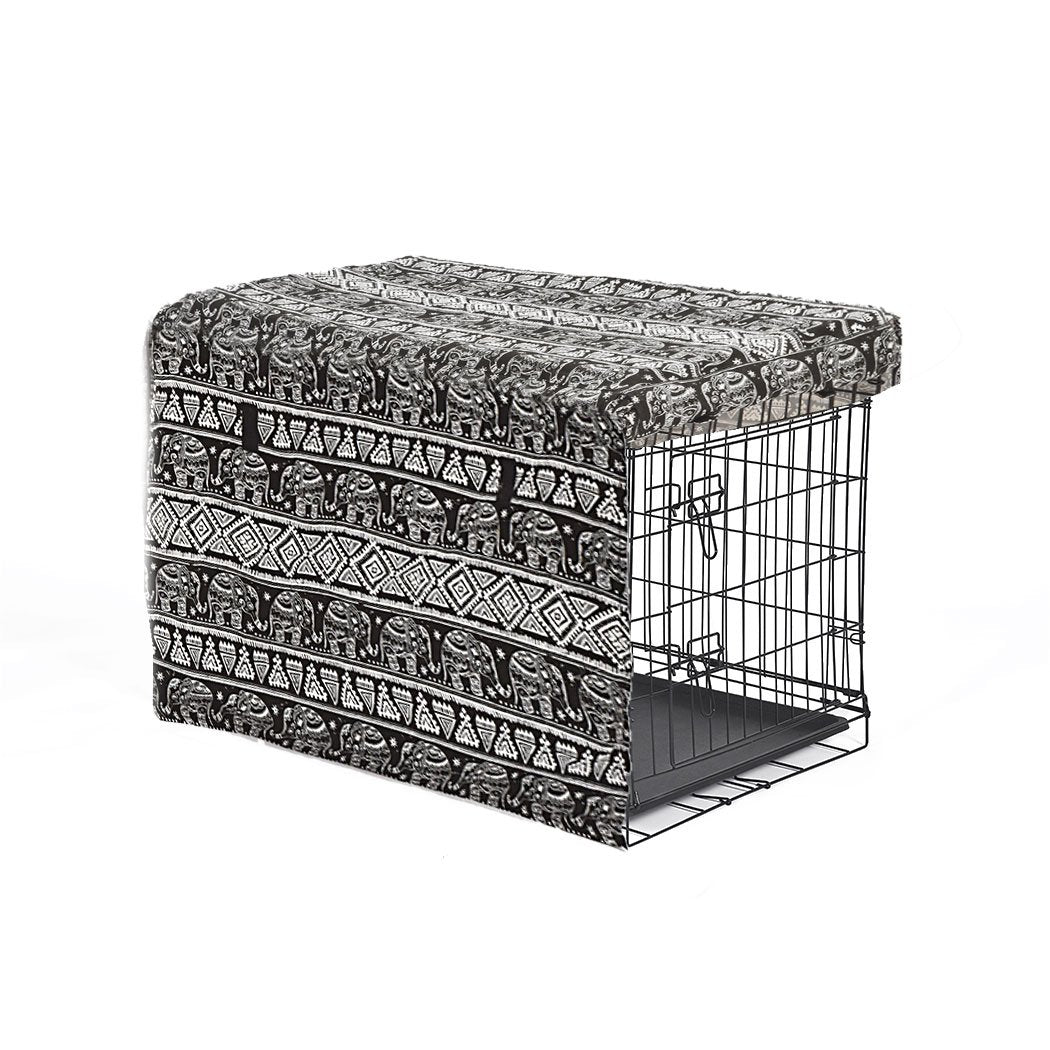 pet products Metal Dog Kennel Black 40"