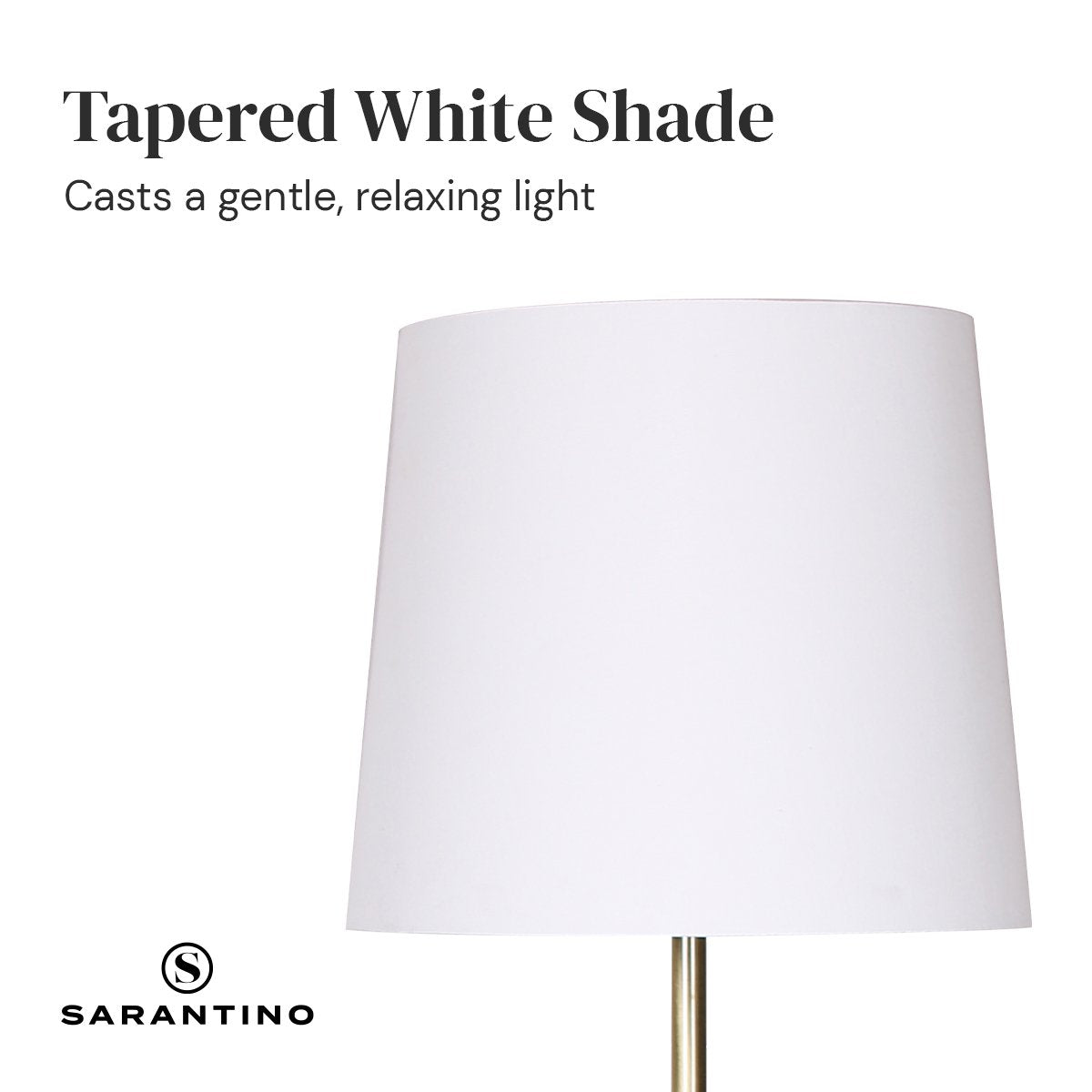 Metal Floor Lamp - Antique Brass